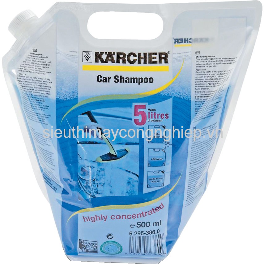 Hóa chất rửa xe karcher Car Shampoo (6.295-386.0) 0.5 lít