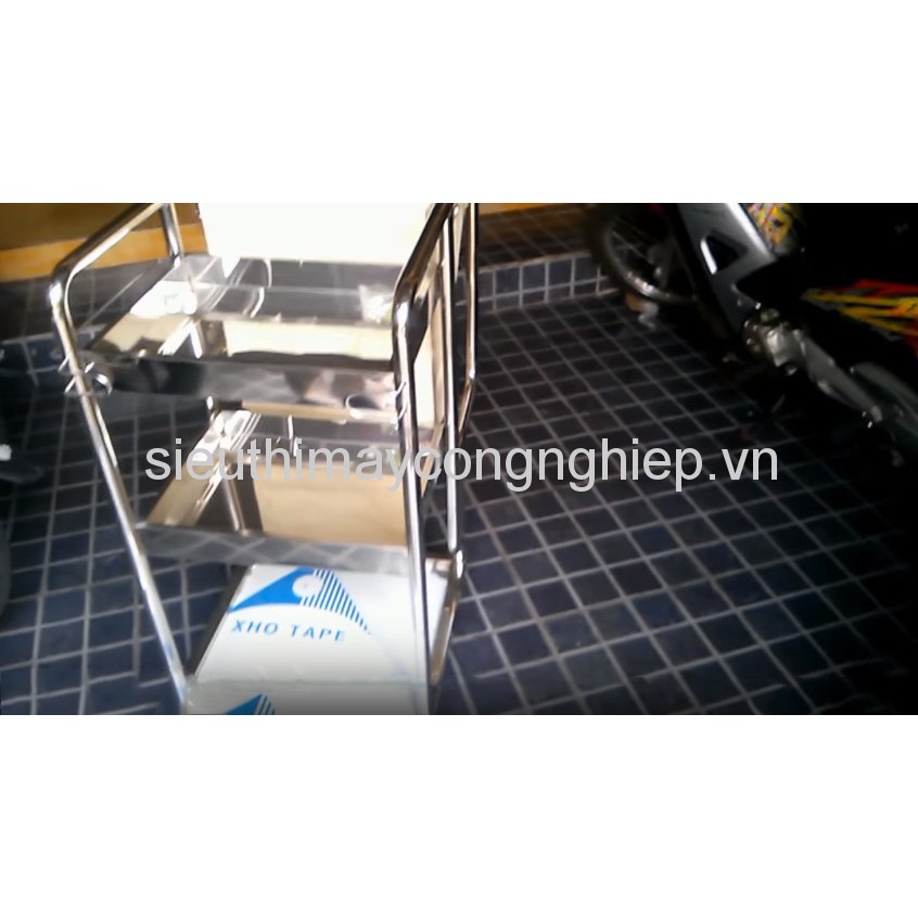 Xe làm vệ sinh phòng buồng inox 3 tầng F20