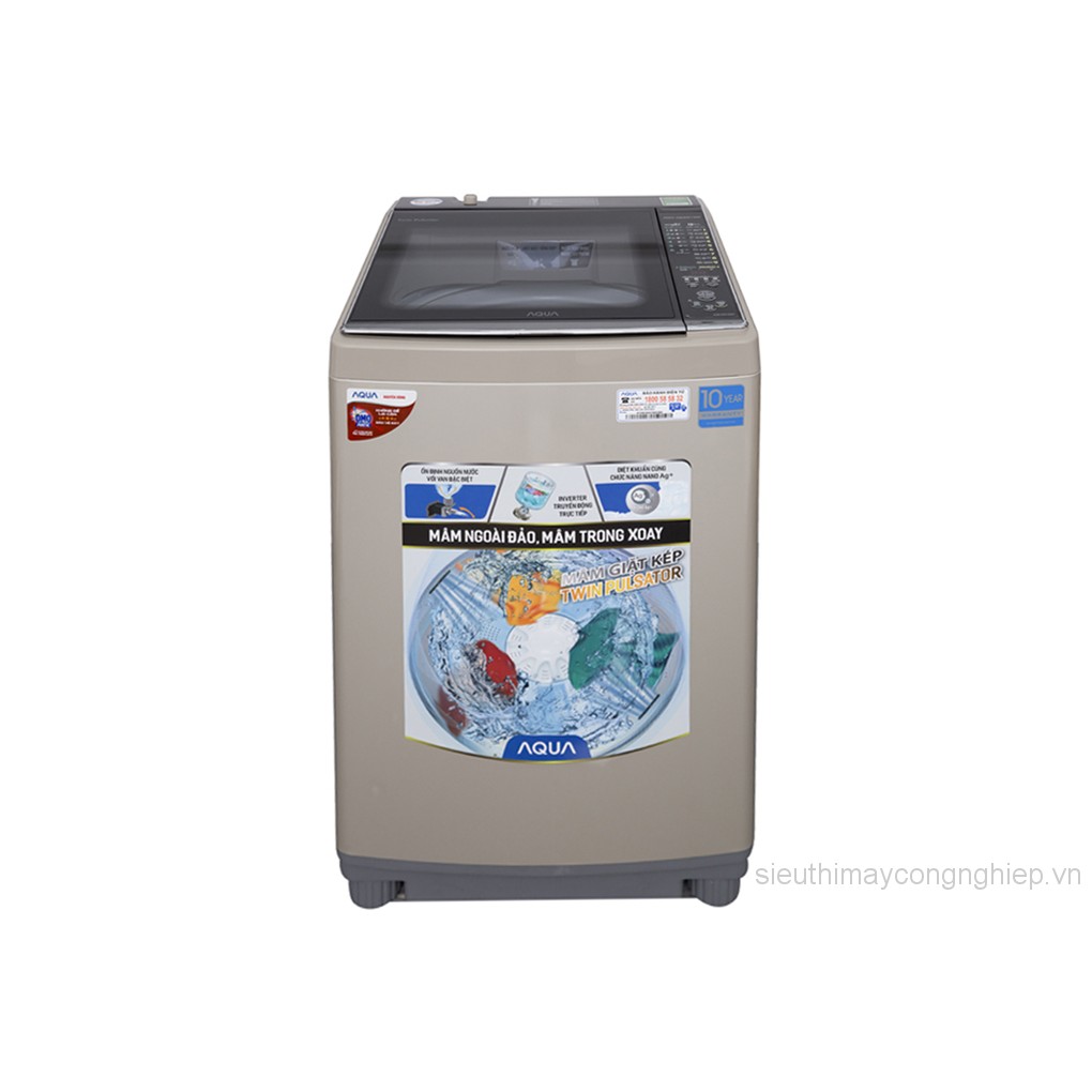 Máy giặt Aqua Inverter 10,5 Kg AQW-DW105AT N