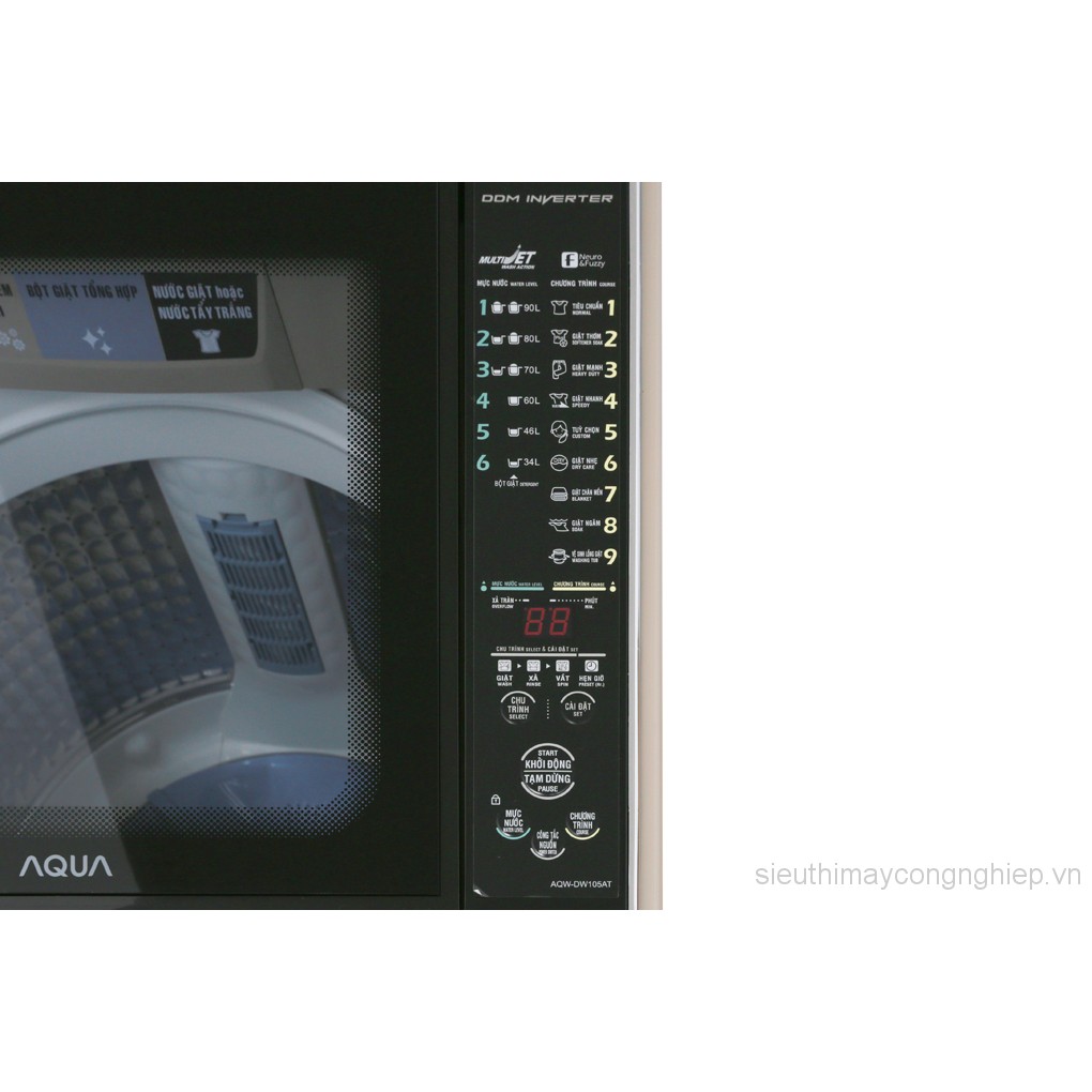 Máy giặt Aqua Inverter 10,5 Kg AQW-DW105AT N