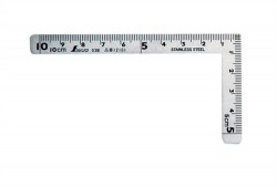 Bộ 10 chiếc thước eke vuông cỡ nhỏ Shinwa 12101, 10x5 cm