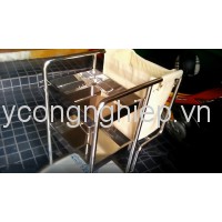 Xe làm vệ sinh phòng buồng inox 3 tầng F20