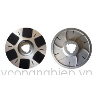 Mâm gắn nhíp mài sàn bê tông