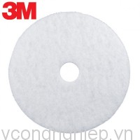 Pad chà sàn 3M 20 inch trắng thùng 5 cái