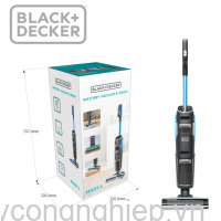 BLACK+DECKER BXUVXA01 - MÁY HÚT BỤI LAU SÀN THÔNG MINH KHÔNG DÂY 5 CHỨC NĂNG