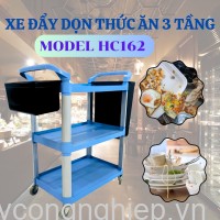 Xe Đẩy Vệ Sinh 3 Tầng HC162 (Có 2 Xô) 