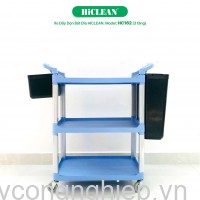 Xe Đẩy Vệ Sinh 3 Tầng HC162 (Có 2 Xô) 