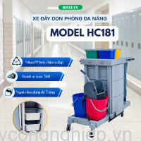 Xe đẩy dọn vệ sinh HiClean HC181