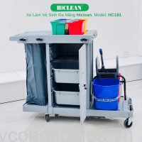 Xe đẩy dọn vệ sinh HiClean HC181