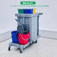 Xe đẩy dọn vệ sinh HiClean HC181