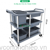 Xe đẩy dọn vệ sinh HiClean HC183 