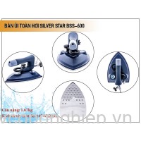 Bàn ủi toàn hơi BSS-600 Silver Star-cần gạt 