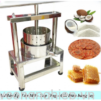 MÁY ÉP NƯỚC CỐT DỪA, ÉP MỠ, ÉP SÁP ONG INOX BẰNG TAY- 14CM