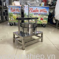 MÁY ÉP NƯỚC CỐT DỪA, ÉP MỠ, ÉP SÁP ONG INOX BẰNG TAY- 14CM