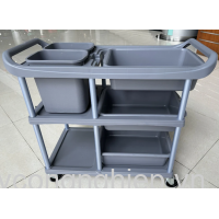 Xe đẩy vệ sinh 3 tầng Model: D-015N