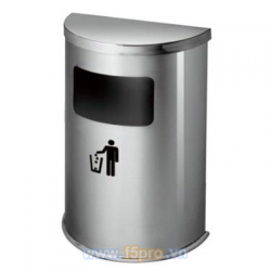 Thùng rác Inox bán nguyệt A51 (trắng) (TLJA51Z2)