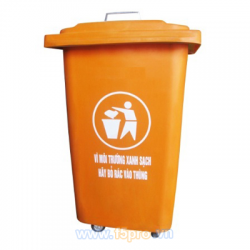 Thùng rác composite có bánh xe VNTD60LBX 60 lít