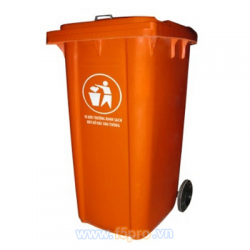 Thùng rác composite có bánh xe VNTD240L 240 lít