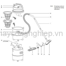 Máy hút bụi nước Tennant V12 (MV122044)