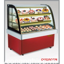 Tủ trưng bày bánh kính cong mầu đỏ Berjaya CKE 3SCGM