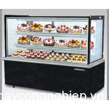 Tủ trưng bày bánh lạnh kính vuông, đen Berjaya RCS 5SB