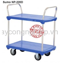 Xe đẩy hàng sàn nhựa 2 tầng Sumo NP-220D