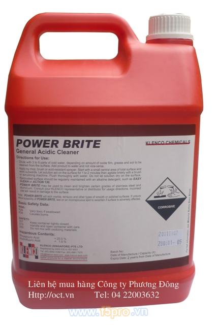 Hóa chất tẩy gỉ cho bề mặt sàn Power brite 5l